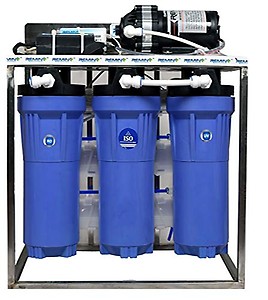 Remino 25 LPH Commercial RO + UV Water Purifier with Single Pump Purification and Fully Automatic Function, TDS Adjuster, Blue price in India.
