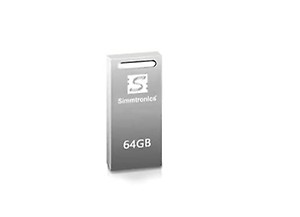 Simmtronics 64 GB USB 2.0 Port Flash Drive with Metal Body (64 GB PenDrive) price in India.