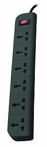 Belkin 6-Socket Surge Protector Universal Socket with 6.5ft (2-Meter) Heavy Duty Cable Overload Protection, Extension Cord Comes with 5 Years Manufacturer Warranty, Grey Color price in India.