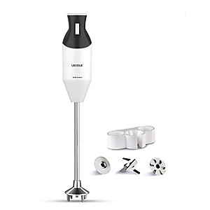 LEE STAR Hand Blender With Long Shaft For Deep Blending 3 Stainless Steel Blades Wall Mounting Stand, Variable Speed For Blending Mixing Cream Mix & Food Blend 250 Watts Le-828 (1 Piece Set Of 1) price in India.