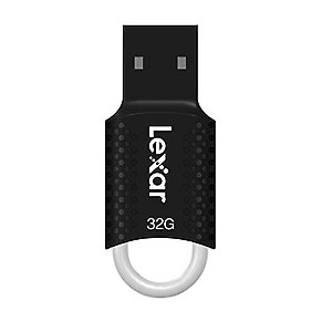 Lexar JumpDrive V40 32GB USB Flash Drive I reliable portable storage I Compatible with PC and Mac systems I Reliably stores and transfers photos, videos, files etc - (Black) price in India.