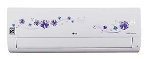 LG 1 Ton 5 Star Inverter Split AC (Copper, KS-Q12FNZD, Floral White) price in India.