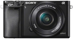 Sony ILCE-6000L with (16-50mm Lens) Mirrorless Camera (Black) Sony Alpha 6000L (with 16-50mm Lens) Mirrorless Camera price in India.