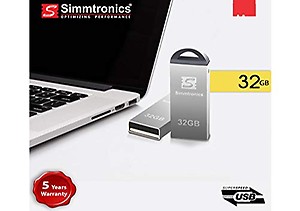 SIMMTRONICS 32 GB Flash Drive 32 GB Pen Drive  (Silver) price in India.