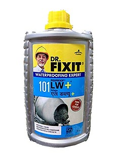 K.G.N DR. FIXIT PIDIPROOF LW+ Integral 1 L Liquid Waterproofing Compound for Concrete and Plaster, Multi Finish price in India.