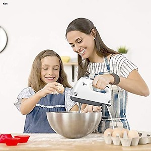 Kian Electric 7 Speed Hand Mixer with 4 Pieces Stainless Mixer Control & Detachable Stainless-Steel Finish 2 Dough Hooks and 2 Whisks Beater Whisker for Cake Cream Mix Food Blender, Beater for Kitchen price in India.