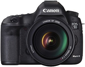 Canon EOS 5D Mark III Kit (EF 24-105 mm f/4L IS USM) DSLR Camera price in India.