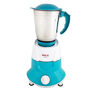 DICE 550 Watt Mixer Grinder with 2 Stainless Steel Jars, 2 Years Warranty (Red And White) price in India.