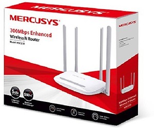 Mercusys MW325R 300Mbps Enhanced Wireless Wi-Fi WiFi Router | Four 5dBi High Gain Antennas | Coverage Upto 500 sq. ft | Parental Control | Guest Network | Advanced Encryption price in India.