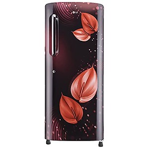 LG 224 L Direct Cool Single Door 3 Star Refrigerator with Fast Ice Making  (Scarlet Victoria, GL-B241ASVD) price in India.