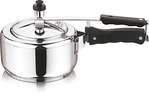 Vinod Stainless Steel Inner Lid Pressure Cooker - 3 Litre | Sandwich Bottom Cooker | Induction and Gas Base | ISI and CE Certified - 2 Years Warranty price in India.