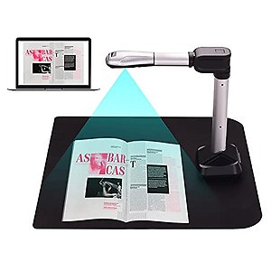 BK51 USB Document Camera Scanner Capture Size A3 HD 16 Mega-Pixels High Speed Scanner with LED Light for ID Cards Passport Books Watermarks Setting PDF Format Export for Classroom Office Library Bank price in India.