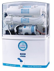 KENT Pearl RO Water Purifier | 4 Years Free Service | Multiple Purification Process | RO + UV + UF + TDS Control + UV LED Tank | 8L Detachable Tank | 20 LPH Flow | Zero Water Wastage | White price in India.