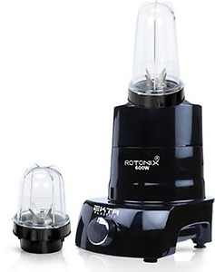 Rotomix 600-watts Mixer Grinder with 2 Bullet Jars (530ML and 350ML) EPMG697, Color Black price in India.