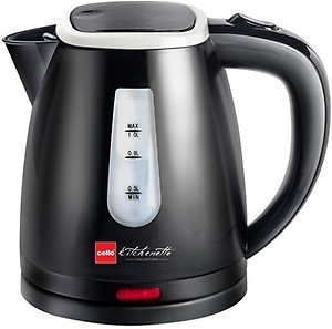 Cello Electric Kettle 1 Ltr 600 B , 1200W, Black price in India.