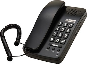 Beetel B15 Corded Landline Phone,Ringer Volume Control,LED Ring Indication,Wall/Desk Mountable,Bold Buttons Design,Clear Call Quality,Mute/Pause/Flash/Redial Function (Made in India)(Black)(B15) price in India.