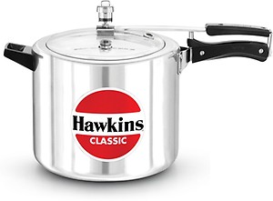 Hawkins Classic 10L Aluminium Inner Lid Pressure Cooker (Silver), 10 Liter price in India.