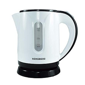 NT Homeberg HK151 900-1100W Stainless Steel Electric Kettle (1 L, White) price in India.