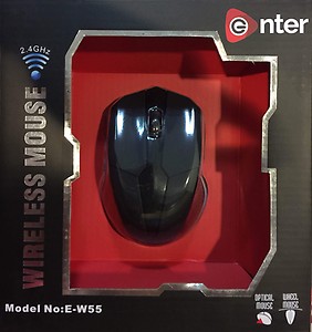 Enter E-W55 Wireless Optical Mouse Mouse (Bluetooth, Black) price in India.