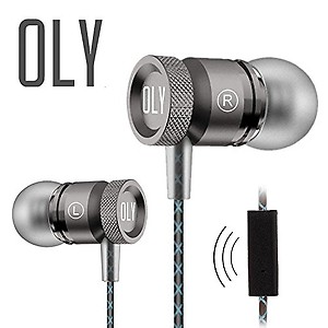 Oly Audio X15 In Ear Headphones with Mic - Gunmetal Grey price in India.