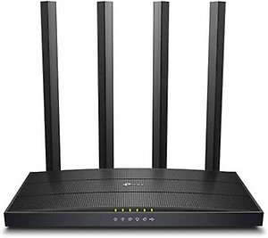 TP-Link Archer C64 AC1200 Dual-Band Gigabit Wi-Fi Router, Wireless Speed up to 1200 Mbps, 4×LAN Ports, 1.2 GHz CPU, Advanced Security with WPA3, MU-MIMO, Beamforming, Black price in India.