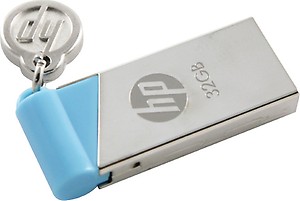 HP V 215 B 32 GB USB Utility Pendrive (Silver & Blue) price in India.