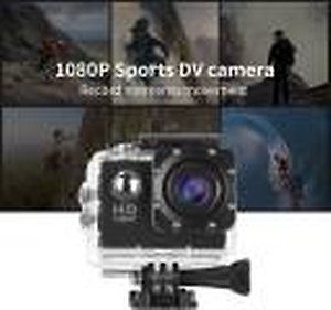 Genuine HD 1080P Action Shot 12MP 2.0 inch LCD Touch Screen with Ultra HD Water Proof Sports and Action Camera  (Black, 12 MP) price in India.