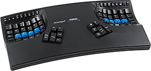 KINESIS Advantage2 Keyboard Kb600, Wireless ( Pack of 1 ), Black price in India.