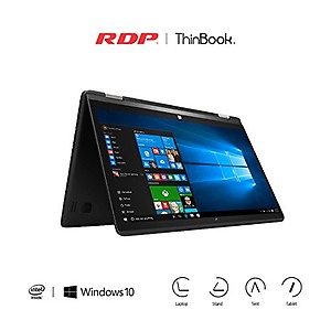 RDP ThinBook 1110 (Intel 1.92 GHz Quad Core/2GB RAM/32GB Storage/Windows 10) 11.6 Touchscreen Convertible Laptop price in India.