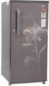 LG 190 L Direct Cool Single Door 5 Star Refrigerator with Base Drawer  (Graphite Lily, GL - D205XGLZ) price in India.