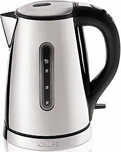 KRUPS BW730D50 Breakfast Set Electric Kettle with Brushed and Chrome Stainless Steel Housing , Silver price in India.