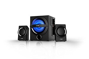 F&D A140X 74 W 2.1 Channel Bluetooth Multimedia Speakers with Subwoofer Satellite Speaker, Remote, Digital FM & USB (Black) price in India.