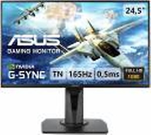 ASUS 24.5 inch Full HD LED Backlit TN Panel Wall Mountable Gaming Monitor (VG258QR)  (NVIDIA G Sync, Response Time: 0.5 ms, 165 Hz Refresh Rate) price in India.
