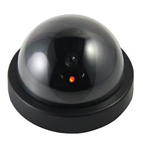 FosCadit Wireless Dummy Security Camera Realistic Looking Dummy Security Fake CCTV Camera with Blinking Red LED Light for Office and Home (Black) price in India.