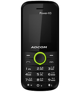ADCOM X3 (POWER) DUAL SIM MOBILE-BROWN BLACK price in India.
