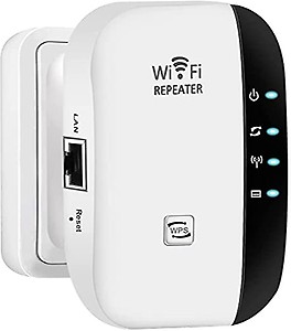 Muvit® WiFi Range Extender Wireless Repeater Signal Booster Amplifier 300Mbps Wireless N Mini AP Access Point 2.4GHz Network Band price in India.