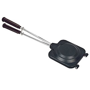 Anjali Aluminium Non-Stick Sandwich Toaster | Compatibility with Gas Stoves | Flame-Proof Design | Heat-Resistant Handle | Sandwich Toaster | Black DTP01 price in India.