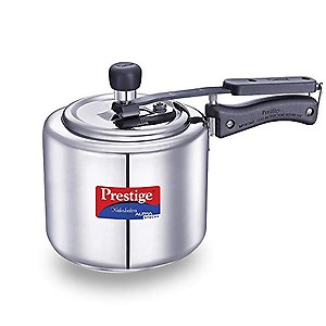 Prestige Svachh, 20245, 3 L, Nakshatra Alpha Straight Wall, with deep lid for Spillage Control (Inner Lid, Stainless Steel, Silver) price in India.