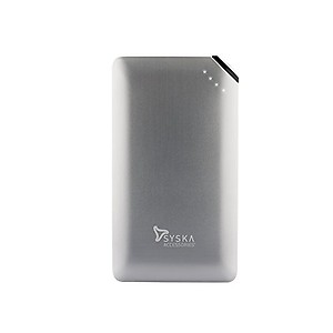 Syska 8000 mAH Power Bank (Rainbow) Portable Charger for Smart Phones, Tablets and other USB digital devices with two USB ports for charging price in India.