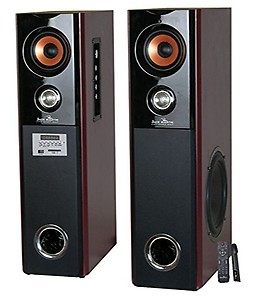 JACK MARTIN JM 55 Wooden Tower Speaker with Bluetooth/Pendrive/Aux/SD/Built in FM/, 1 Wireless Mic, with Recording & Karaoke Feature price in India.