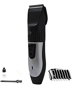 Maxel AK8801 Men&#x27;s Rechargeable Trimmer Trimmer 2 Runtime 0 Length Settings  (Black, Silver) price in .