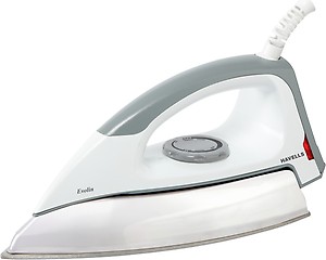 havells evolin 1100W dry iron (GREY & WHITE) price in India.