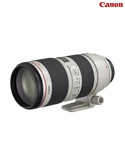Canon EF 70 - 200 mm f/2.8L IS II USM Telephoto Zoom Lens(Black & White) price in India.