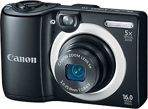 Canon A1400 Point & Shoot Camera  (Black) price in India.