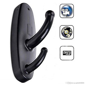 AGPtek Imported from Taiwan Motion Activated Clothing Hook Hidden Camera with Video Resolution - Black price in India.