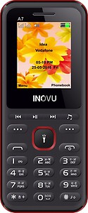 INOVU A7 (Dual Sim, 1.77 Inch Display, 1000 mAh Battery) price in India.
