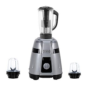 Masterclasssanyo Gold Color 600Watts Mixer Juicer Grinder with 3 Jar (2 Bullet Jar and 1 Juicer Jar with Filter) MAN20-MCS-289 Make in India (ISI Certified) price in India.