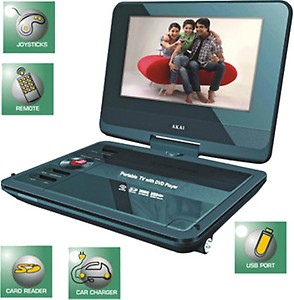 akai aptv7100 portable dvd player price in India.
