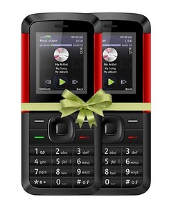 IKALLI K5310 Dual Sim Basic With Mp3/F Player Neckband (Red White) price in India.
