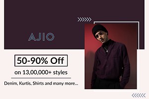 Ajio All Stars Sale (16th-25th September) : Upto 90% off
